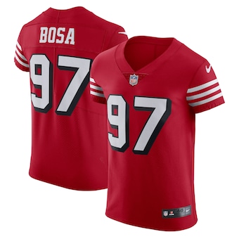 mens nike nick bosa scarlet san francisco 49ers alternate va